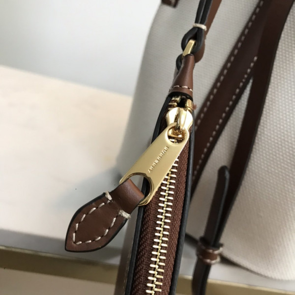 B**rry small logo graphic cotton canvas peggy bucket bag