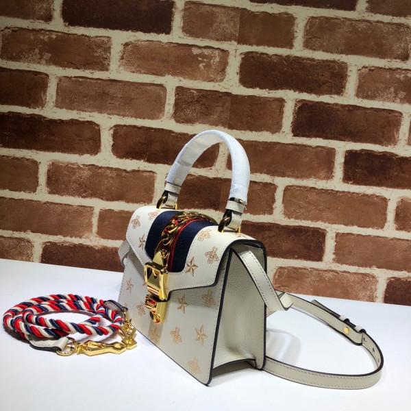 G*u*i sylvie bee star mini leather bag