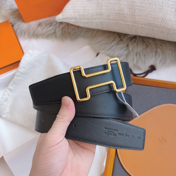 H**mes belt-silver/gold