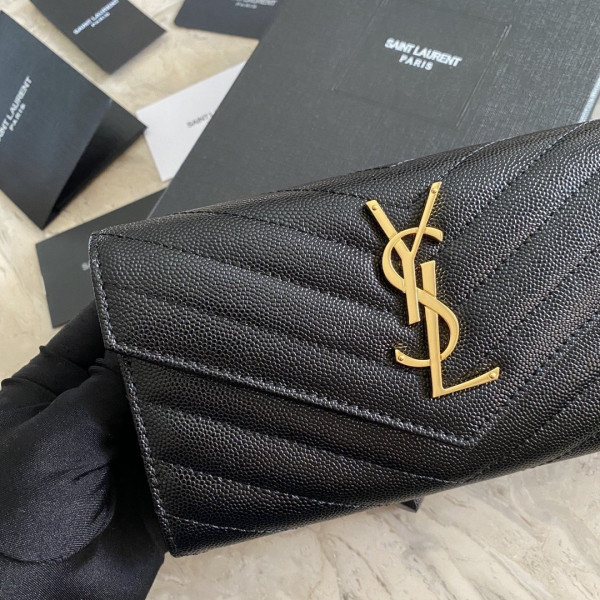 Y*L monogram large flap wallet